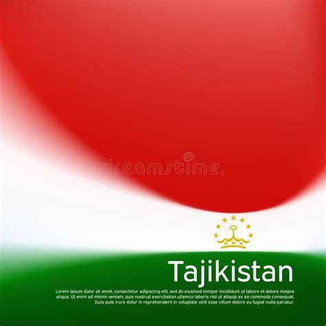 Tajikistan Flag Background. Blurred Pattern in the Colors of the Tajik Flag, Business Booklet ...