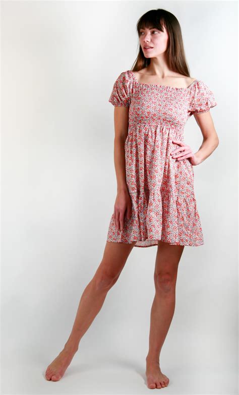 RUBY RUFFLED FLOWER PRINT MINI DRESS - Delfina Swim