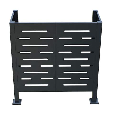 48 in. Metal Garden Fence, Air Conditioner Fence for Outdoor Units ...