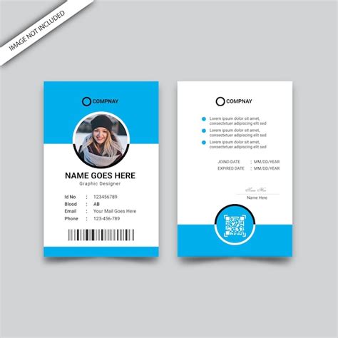 Premium Vector | Minimalist id card design