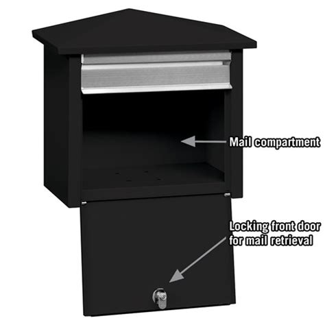 Mail House Wall Mount Locking Mailbox - H4750 - National Mailboxes