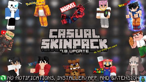 Casual Skin Pack - Minecraft Skin Pack