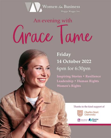 An Evening with Grace Tame