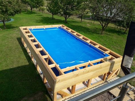 15 Above-Ground and In-Ground Pool Deck Ideas in 2020 | Diy pool, Rectangular pool, Pool decks