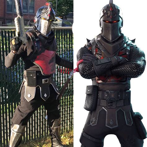 Side by side with fortnite’s black knight #cosplayarmor #cosplay # ...