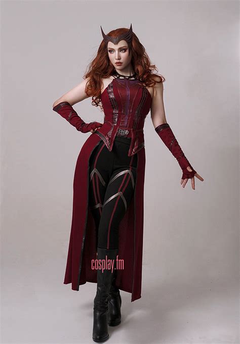 Scarlet Witch MoM Battle Damaged Edition Costume Suit - town-green.com