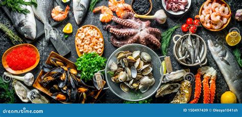 18,664 Fresh Seafood Variety Stock Photos - Free & Royalty-Free Stock ...