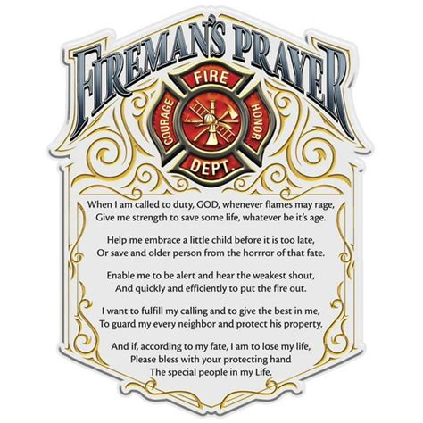 Firefighter Fireman's Prayer 6In Reflective Decal - Walmart.com ...