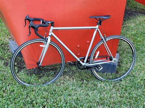 Silver Single Speed Drop Bar Road Bike, 700c – TicSpin Rentals