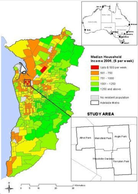 Adelaide Area Map