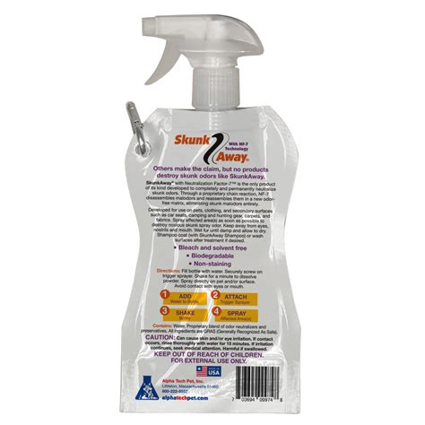 SkunkAway Skunk Odor Remover Spray, 500 ml bottle, 6/case