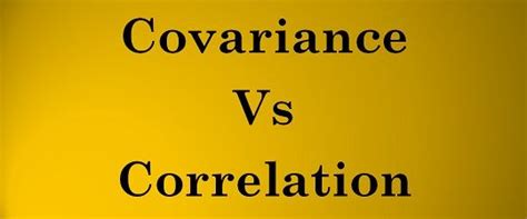 Difference Between Covariance and Correlation (with Comparison Chart ...