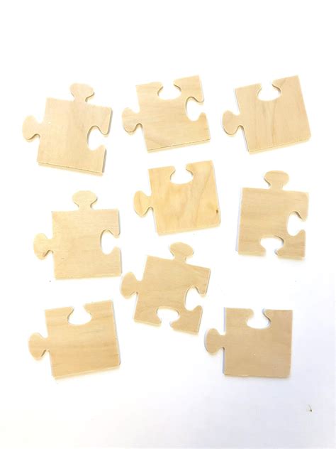 Wood Puzzle Pieces - J&J Crafts