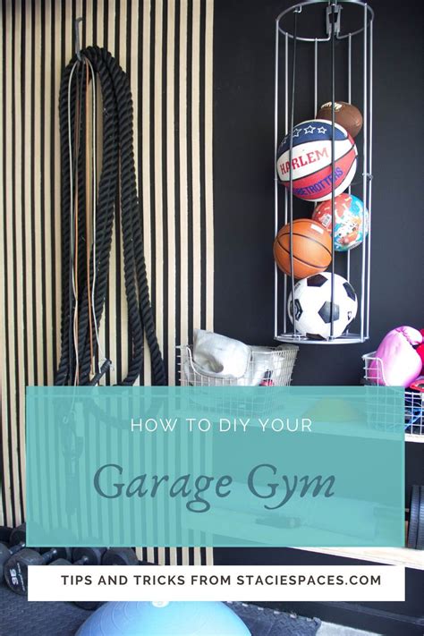 A budget friendly solution to creating your dream garage gym, including a DIY slat wall tutorial ...