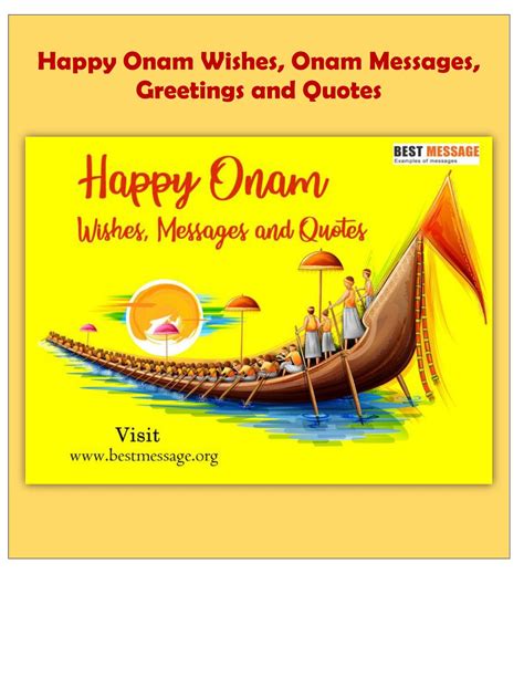 Happy Onam Wishes, Onam Messages, Greetings and Quotes 2020 by Best ...