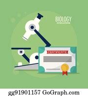 10 Class Biology Microscope Certificate Clip Art | Royalty Free - GoGraph