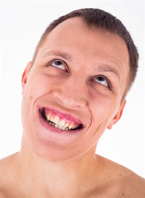 Portrait of Grimacing Young Man Stock Photo - Image of childishness, humorous: 29091340