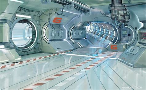 Station Interior 4 | Spaceship interior, Futuristic interior, Spaceship ...