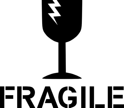 Fragile Sign clip art Free vector in Open office drawing svg ( .svg ) vector illustration ...