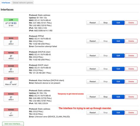 Static IP Wan over veth (kmod-macvlan) - Network and Wireless Configuration - OpenWrt Forum