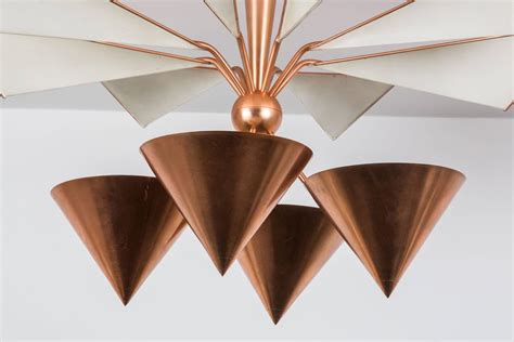 Copper Flush Mount Ceiling Light For Sale at 1stdibs