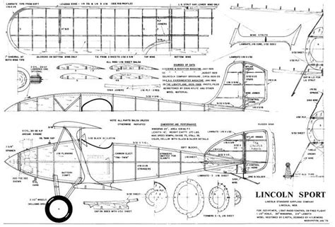 Lincoln Sport Biplane Plans Free Download - AeroFred.com - Download and ...