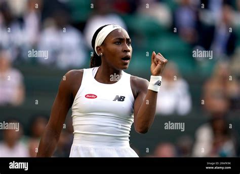 Coco Gauff reacts during her match against Sofia Kenin (not pictured ...