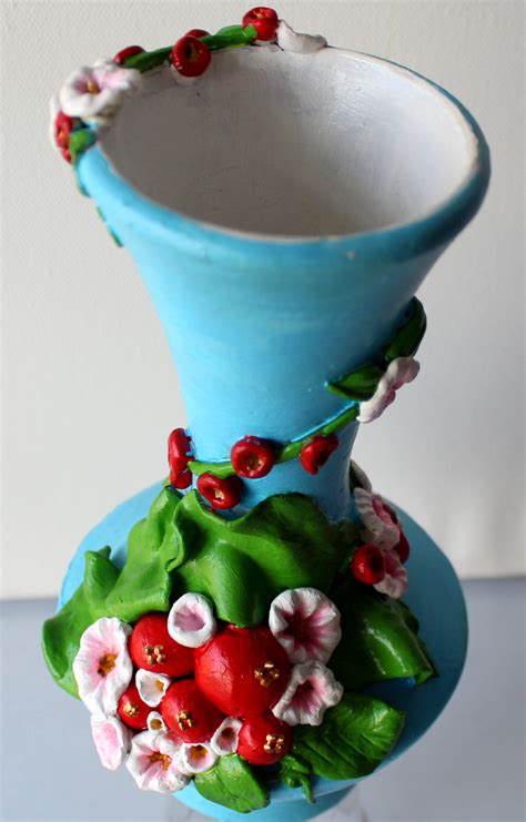 CLAY ART FLOWER VASE