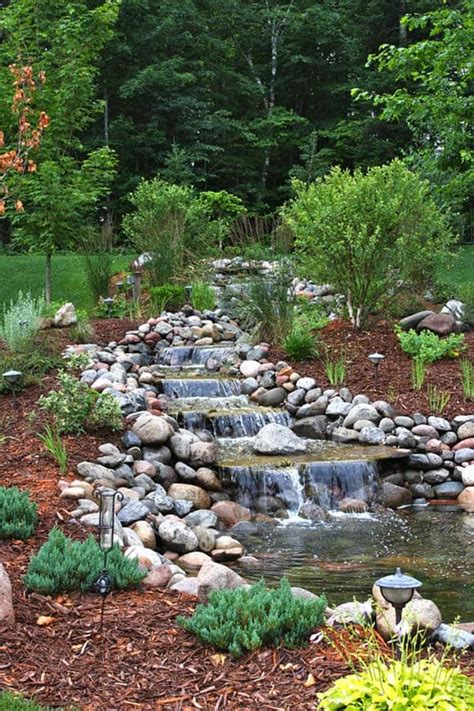 53 Incredibly fabulous and tranquil backyard waterfalls