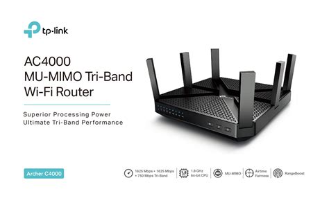 TP-LINK ARCHER C4000 AC4000 MU-MIMO Tri-Band WiFi Router - Security ...