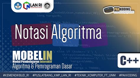 #6 Belajar Notasi Algoritma (Pseudocode & Flowchart) - YouTube