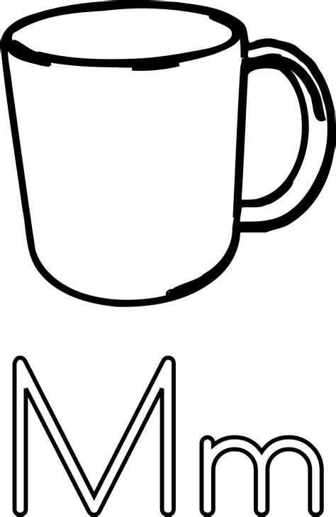 Coffee Clipart Printable - Clip Art Black And White Mug - Png Download ...