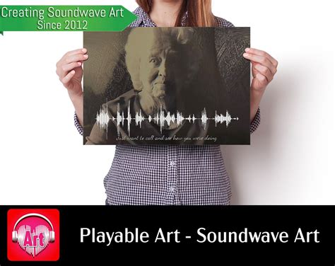 Soundwave Art From Voicemail, Sound Wave Prints, Playable Sound Wave ...