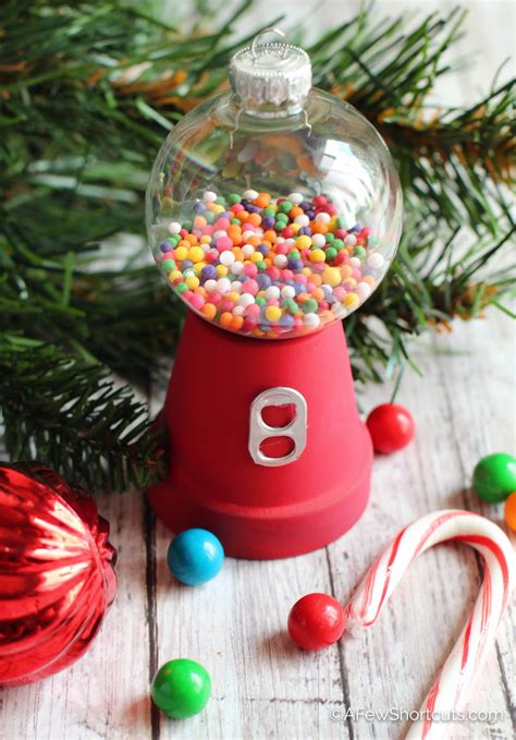 Gumball Machine Christmas Ornament Kids Craft - A Few Shortcuts