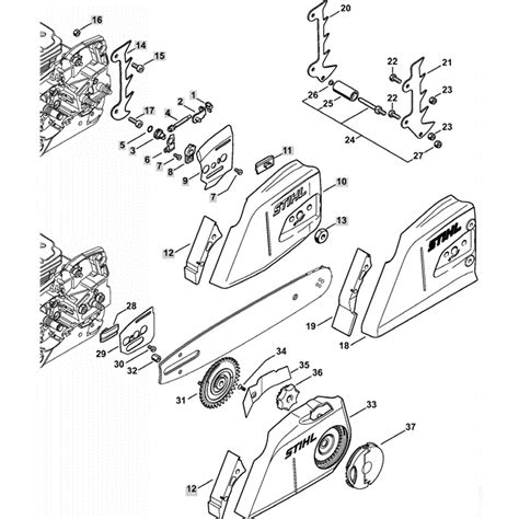 Stihl MS 362 Chainsaw (MS362 & C) Parts Diagram, Chain Tensioner