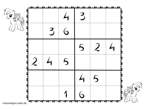 Sudoku Vorlagen für Kinder 6x6 kostenlos herunterladen und drucken