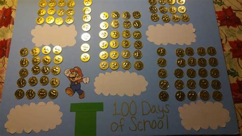 Mario 100 Days of School project | 100 day of school project, 100th day of school crafts, 100 ...