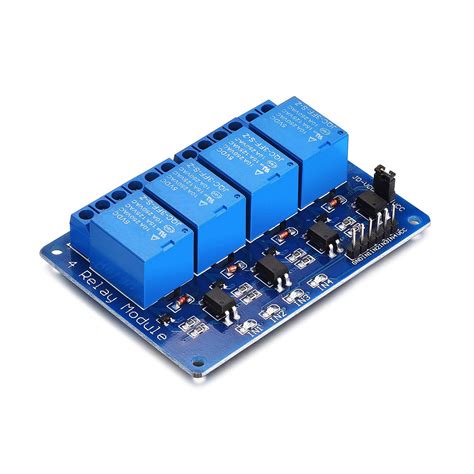 Buy YizhetRelay 5V 4 Channel, DC 5V 230V Relay Shield Module Control Board with Optocoupler for ...