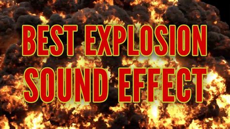 Best Explosion Free Sound Effect and Alpha - YouTube