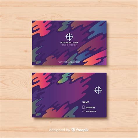 Free Vector | Colorful business card template