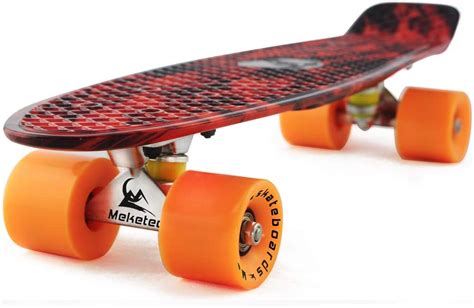 Meketec Skateboards Complete 22 Inch Mini Cruiser Retro Skateboard for ...