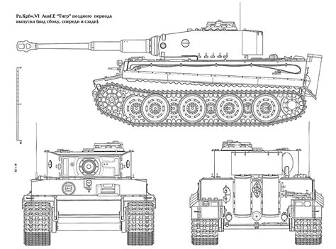 tiger tank Schematic | Tanks | Pinterest | Tigers and Tanks