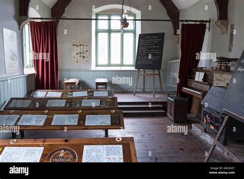 Victorian classroom, Tyneham Village School, Dorset, England, UK Stock Photo - Alamy