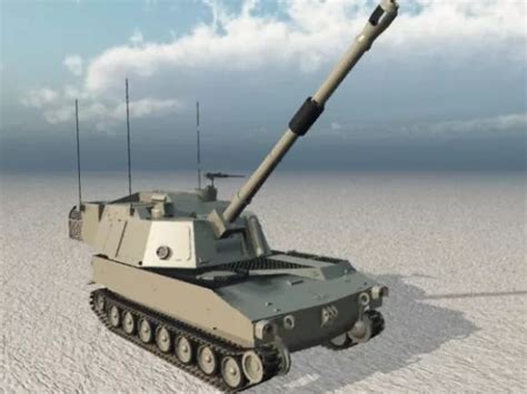 Paladin Howitzer Tank Free 3d Model - .Vue - Open3dModel