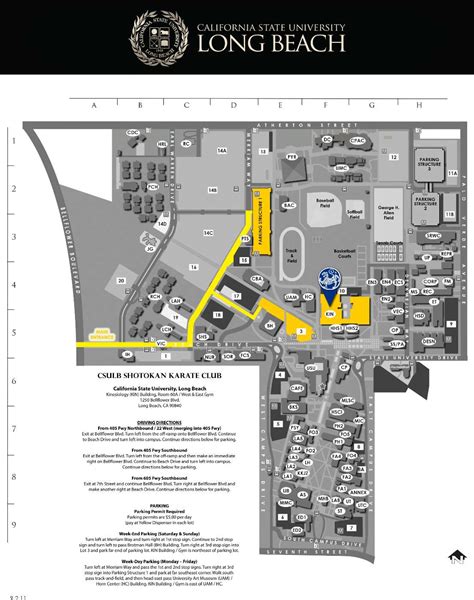 Map & Directions – CSULB Shotokan Karate Club