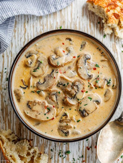 Creamy Mushroom Soup Recipe – Cream of Mushroom Soup Recipe — Eatwell101