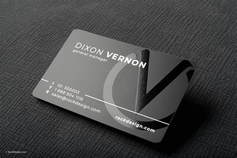 Black PVC Business Cards