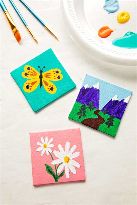 Tiny Canvas Painting Ideas Video - Welcome To Nana's