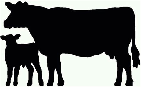 Cow Calf Silhouette at GetDrawings | Free download