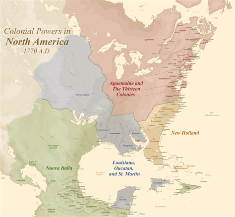 North America in 1770 | Earth 98 : r/imaginarymaps